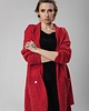 kardigany damskie Sweter długi UNDERWORLD malinowy 1