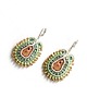 kolczyki soutache Sutaszowe dziecięce kolczyki CAPIBARA mint 2