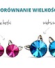 kolczyki swarovski Koty! kolczyki - kryształy Swarovski - Light Sapphire (mniejsze) 4