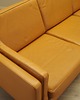 sofy i szezlongi Sofa skórzana pomarańczowa, duński design, lata 70, produkcja: Dania 9