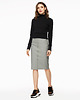 bluza bez kaptura damska Bluza z golfem z grubej dzianiny czarna 1