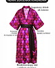 sukienki midi damskie KIMONOWA SUKIENKA,rozkloszowana z kopertową górą 100% wiskoza 7