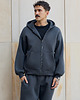 bluzy męskie Bluza z kapturem PUFFA ZIP Carbon męska 3