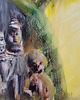 obrazy Obraz olejny ręcznie malowany autorski 76x76 "Zaginiony Ląd" 5