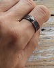 pierścionki - różne Pierścionek z kutej, oksydowanej miedzi /38/ biżuteria miedziana rękodzieło 1