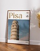 plakaty Minimalistyczny plakat Piza Włochy 3