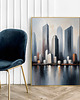 plakaty Plakat  Silver city abstrakcja 1