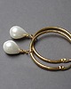 kolczyki pozłacane Kolczyki pozłacane Pearls [white] perły vol. 3 2
