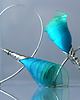 kolczyki wire wrapping Odjazdowe turkusowe kolczyki koła w stylu Art Nouveau 3