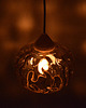 lampy wiszące Modernistyczna lampa wisząca, Polska, lata 70. 1