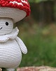misie i maskotki Maskotka muchomor, Dekoracja jesienna, Grzybek do dekoracji wnętrz 5