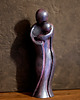 figurki i rzeźby Rzeźba z gipsu, figurka para zakochanych, niebiesko-fioletowa, 14,8 cm 1
