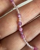 bransoletki na sznurku Bransoletka z alfabetem Morse Różowy turmalin, Kryształ górski 1