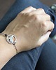 bransoletki wire wrapping Wilk szary- srebrna bransoletka 1