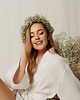 szlafroki damskie Kimono lniane Bride białe 5