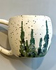 kubki Ceramiczny kubek z ręcznie malowanym lasem 3