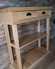 komody Konsola drewniana z litego jesionu w stylu vintage, farmhouse 9