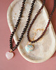 chokery MY HEART Naszyjnik RHEI z kamieni naturalnych Chocker z Serduszkiem Burgund 1