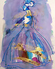 obrazy Lilka 92 - akwarela 16x24 cm unikat 1