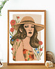 plakaty Letni kapelusz , kobiecy plakat, ilustracja 2