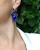 kolczyki soutache Granatowe kolczyki soutache 1