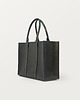 torby na ramię LARGE TOTE BAG black natural leather / DUŻA TORBA TOTE czarna 5