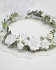 wianki komunijne Wianek komunijny dla dziewczynki biel zieleń 4