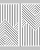 Ozdoby na ścianę 3D DEKORACYJNE PANELE GEOMETRYCZNE, NOWOCZESNA DEKORACJA ŚCIENNA, BIAŁY 2