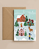 kartki świąteczne Kartka świąteczna - Miasteczko 1