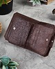 portfele damskie SKÓRZANY PORTFEL DAMSKI BRĄZOWY Z OCHRONĄ RFID PAOLO PERUZZI IN-34-br 5