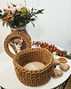 dekoracje świąteczne Kosz prezentowy świąteczny z motywem głowy jelenia " Deer gift Basket" 5