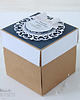 kartki, zaproszenia na chrzest Exploding box, prezent na chrzciny 1