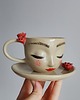 filiżanki Filiżanka ceramiczna Twarz 2