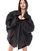 kurtki damskie Kurtka typu bomber oversize czarna collar 7