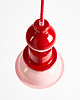 lampy wiszące Fern Flower Lamp Pink & Red 2