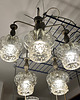 lampy wiszące Żyrandol kaskadowy mid-century modern VEB Narva Leuchten, Niemcy, lata 70. 1