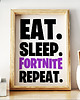 plakaty Plakat FORTNITE Battle royale - eat sleep 3