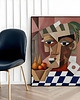 plakaty Plakat Portret mężczyzny kubizm impresjonizm a la Picasso 5