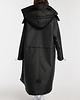 płaszcze damskie Parka Longline Hoodie Oversize czarna 2