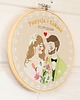 Ślub - inne Personalizowana pamiątka ślubna, haft w tamborku 3