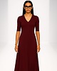 sukienki midi damskie Sukienka  burgund YY300040 3