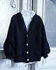 swetry damskie  Champagne Button Cardigan Black 5