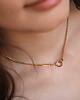 złote naszyjniki Choker/ naszyjnik z ozdobnym zapięciem- srebro 925 pozłacane 1
