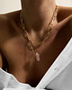 złote naszyjniki Naszyjnik Mood Quartz Gold 2