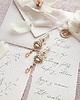 Biżuteria ślubna Kolczyki ślubne Lace Me Long - Szampan i Ivory 3