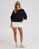 bluza bez kaptura damska Bluza CREWNECK Puffa pure black damska 6