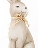 figurki i rzeźby Dekoracja - brązowy królik z kokardką z rafii 44x15x20 cm 1
