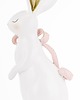 ozdoby wielkanocne Dekoracja - królik ceramiczny 31x12x15 cm BUNNY-5 z różową długą kokardką 3