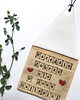 dodatki - różne Domek ceramiczny z mottem w bieli 1