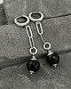 kolczyki z kamieniami Kolczyki Onyks w kajdankach 1